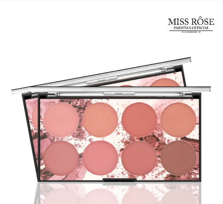 MISS ROSE 8 COLORS BLUSH PALETTE