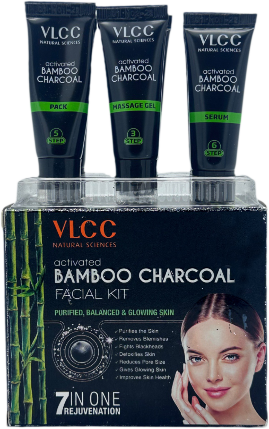 VLCC BAMBOO CHARCOAL SINGLE FACIAL KIT