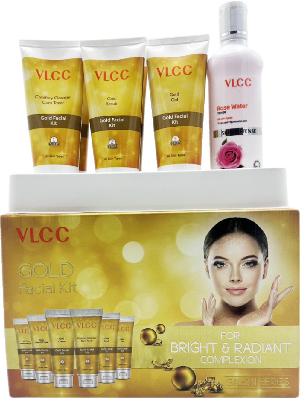 VLCC GOLD FACIAL KIT BRIGHT & RADIANT COMPLEXION